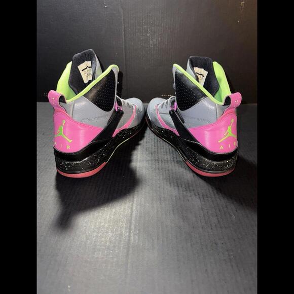 Nike Air Jordan Flight 45 High Grey Lime 616816-037 Sz 10 - Picture 6 of 9